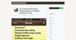 Desktop Screenshot of about-hypothyroid.com